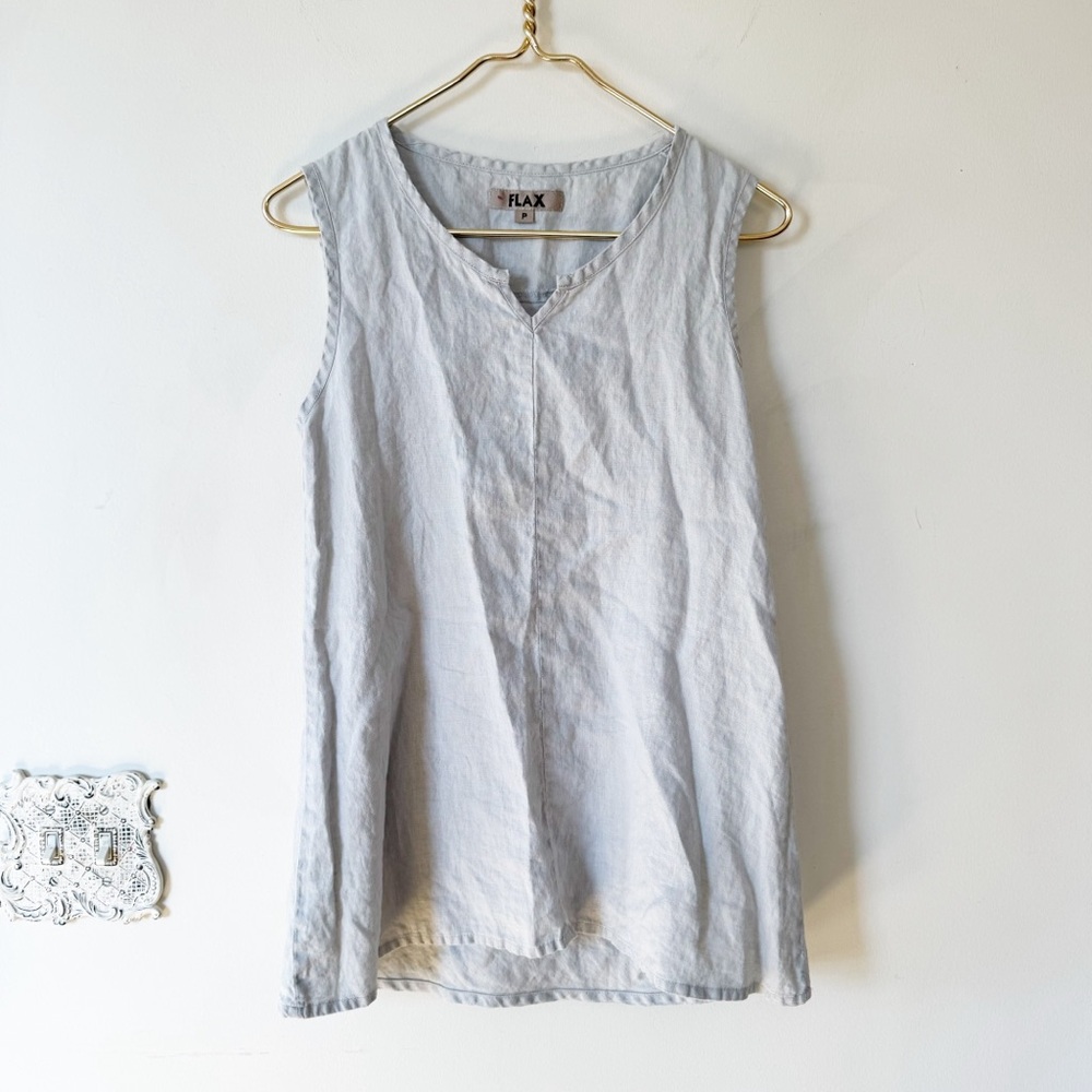 Flax Light Gray Tank Top